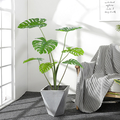 Artificial green monstera home deco hotel office potted tree