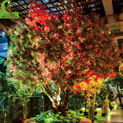 Large Handmade Artificial Yellow Maple Tree Chinese Maple Trees Faux Japanese Red Maple Tree