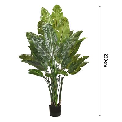 Artificial Travelers Palm with Realistic  Leaf Edges 160cm 180cm | Lifelike Faux Bird of Paradise Plant for Decor