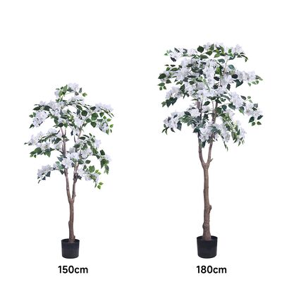 China Manufacturer Bougainvillea Tree Artificial Plant With white Flower For Home Office Mall Decor