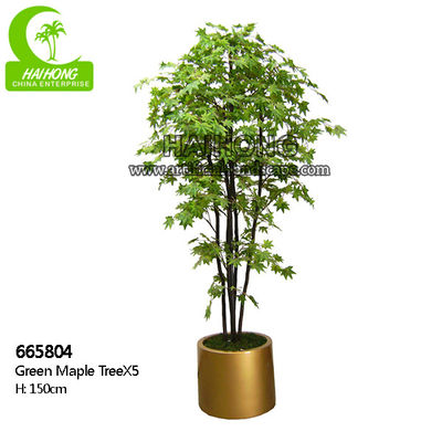 180cm Artificial Potted Floor Plants Green Maple Tree For Garden Landscpe Decoration