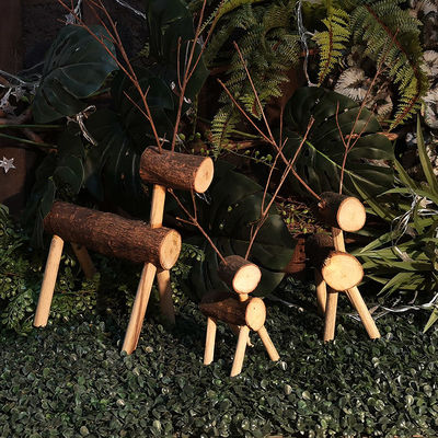 Creative Deer Custom Home Accessories Solid Wood Homestay Living Room Desktop Decorations