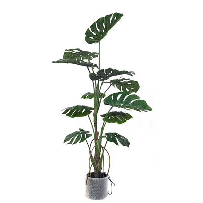 Monstera Artificial Green Plant Hall Living Room Bonsai Landscape wind resistance