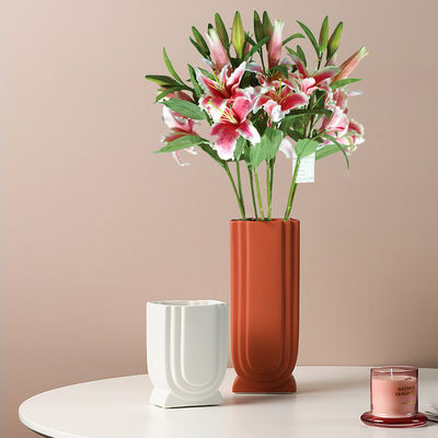 Anti UV Artificial Flower Lily 60cm 7 Color For Wedding Events Party Decor