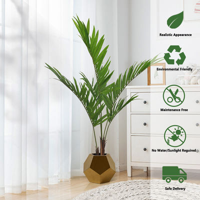 Soft Artificial Potted Floor Plants Kenita Pot For Home Decor Uv Resistant