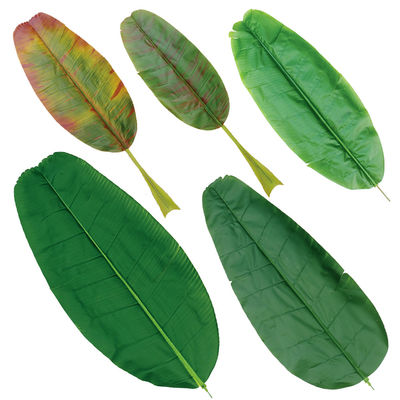 Fire Retardant Artificial Banana Leaves Outdoor For Events Evergreen Colored Leaves