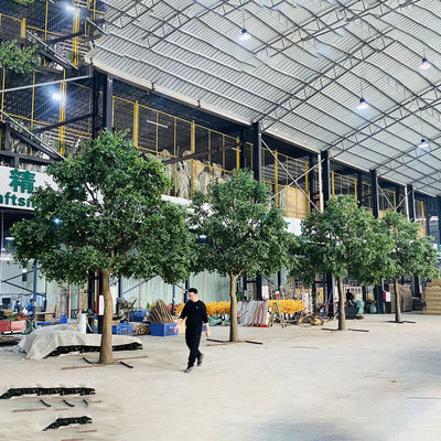 10-13ft Customizable Large Artificial Banyan Ficus Tree With Dense Canopy - Lobby Centerpiece For Commercial Spaces