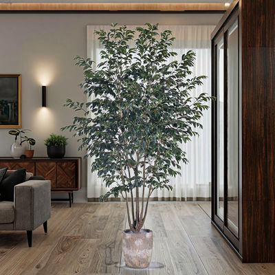 Ultra-Realistic Multi-Trunk Faux Ficus Tree 2.5m Artificial Banyan Tree For Decoration Of Hotel Home Living Room