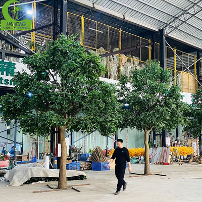 Factory Price Custom Large Green Ficus Tree Look Natural Fake Olive Tree Artificial Big Banyan Tree for Indoor Home Hotel