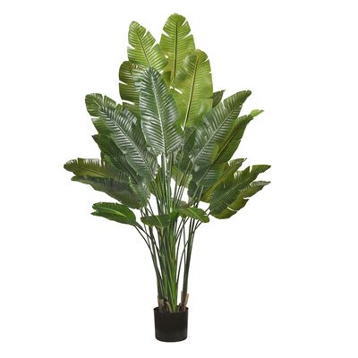 Artificial Travelers Palm with Realistic  Leaf Edges 160cm 180cm | Lifelike Faux Bird of Paradise Plant for Decor