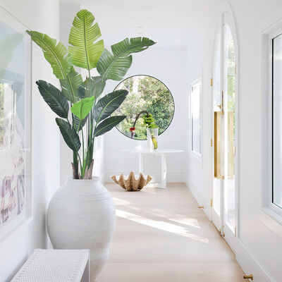 Bulk Buy Artificial Plants Realistic Traveler Palm Tree Indoor Plants Artificial Banana Palm for Home Living Room Decor