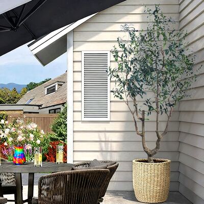 ต้นมะกอกประดิษฐ์ขนาดใหญ่ที่มีต้นไม้จริง - ขนาด 7FT & 8FT สําหรับล็อบบี้โรงแรมและตกแต่งทางเข้าวิลล่าหรู