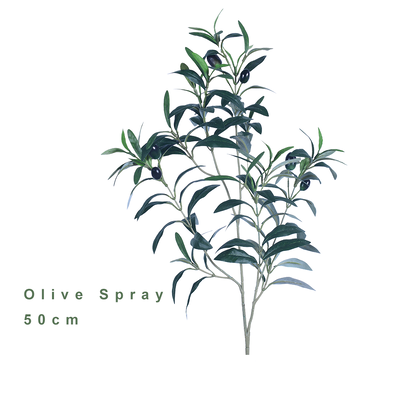 High Quality Wholesale Silk Greenery Olive Tree Branches Decor Olive Faux Olive Spray For Home Party