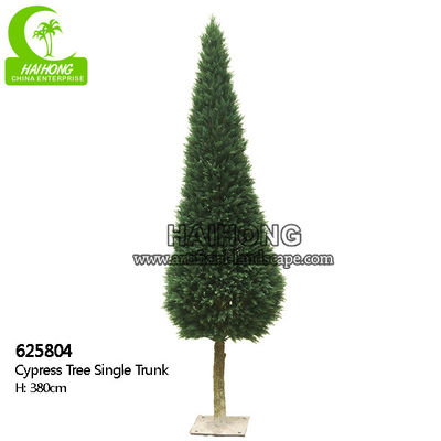 Durable 3.8m Artificial Topiary Tree Outdoor , Artificial Cypress Trees Decorative